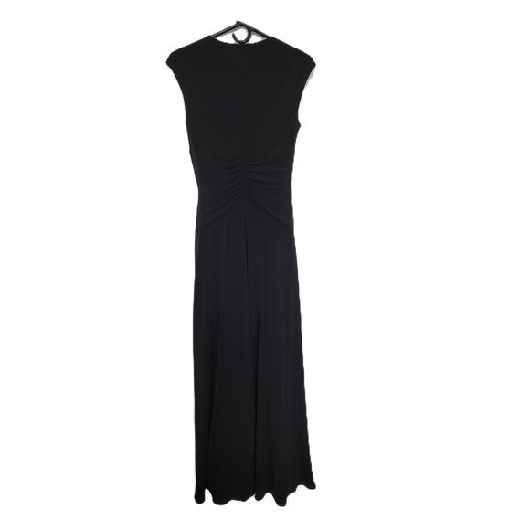 Laundry by Shelli Segal Womens Size 4 Black Gown Long Dress Formal Bling Sparkle - Picture 5 of 13